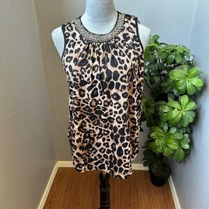 Leopard Print Sleeveless Top